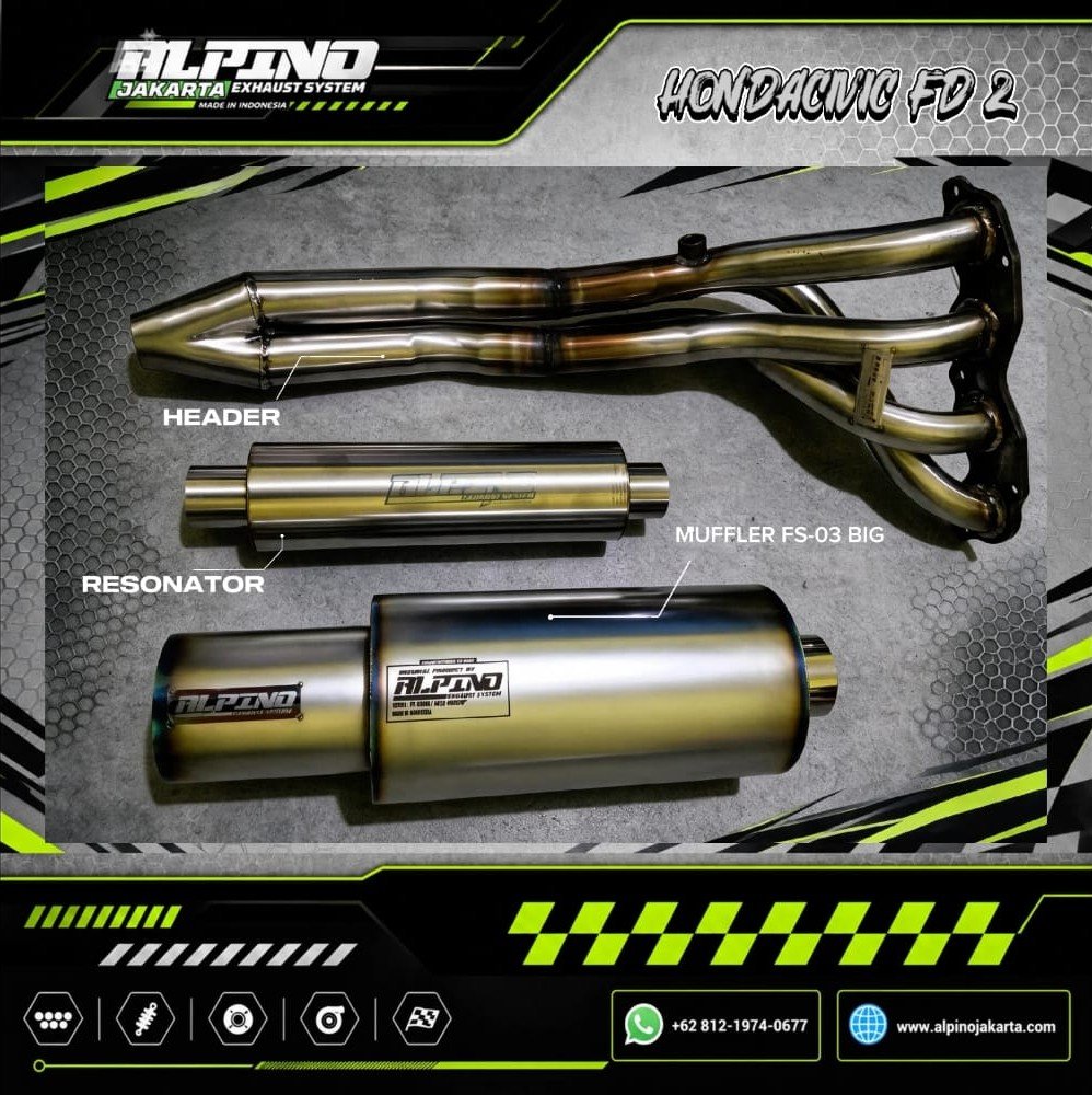 Knalpot Civic fd2